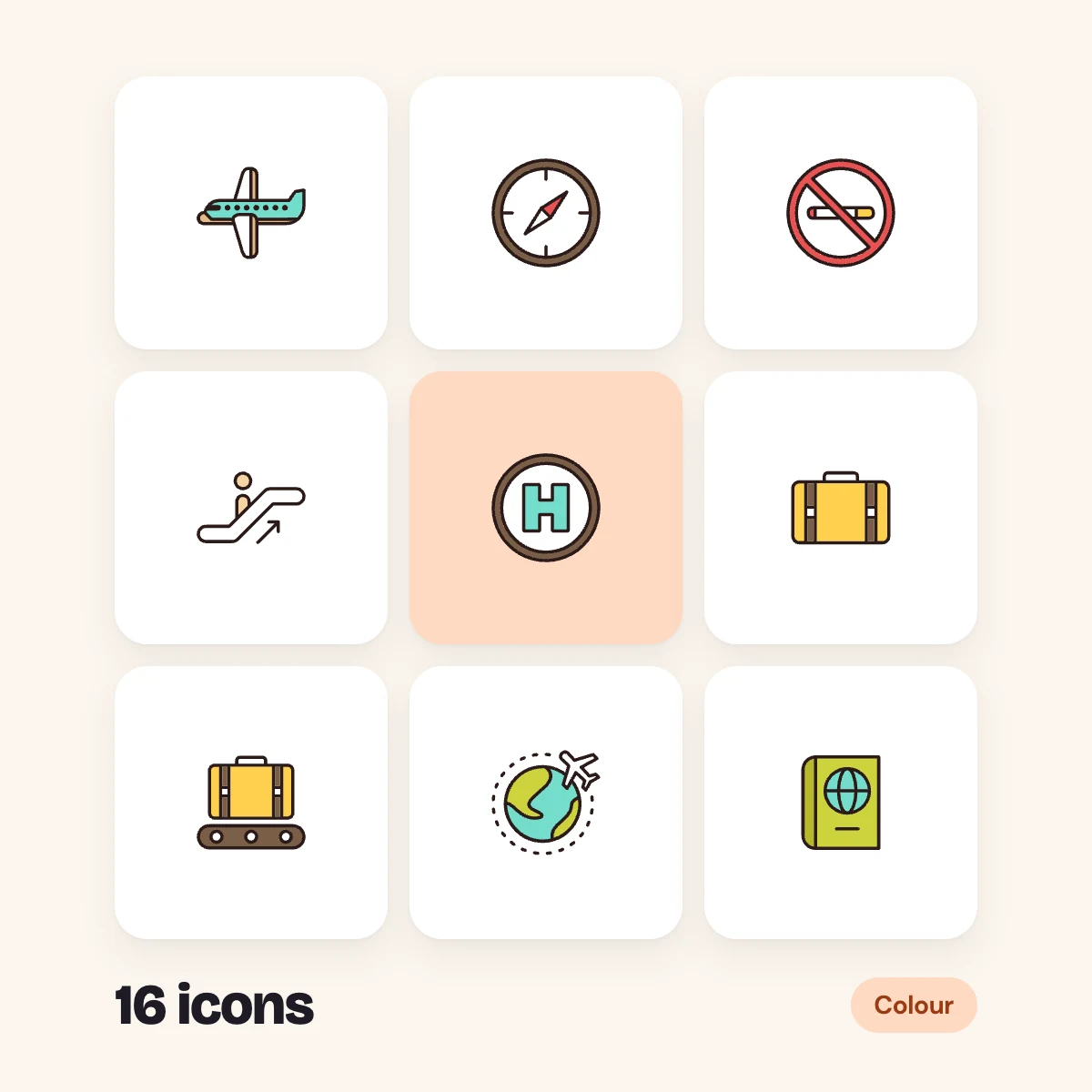 Airport Colour Glyphs Vol. 1