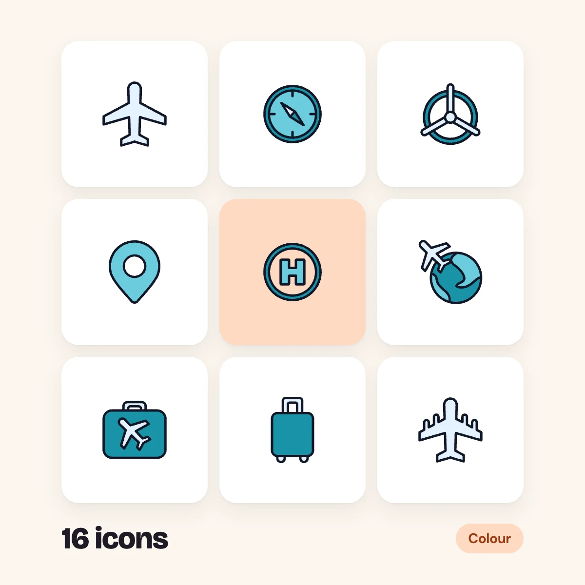 Aviation Colour Glyphs