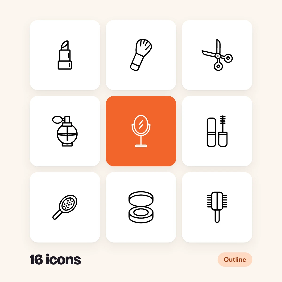 Beauty Outline Glyphs Vol. 3