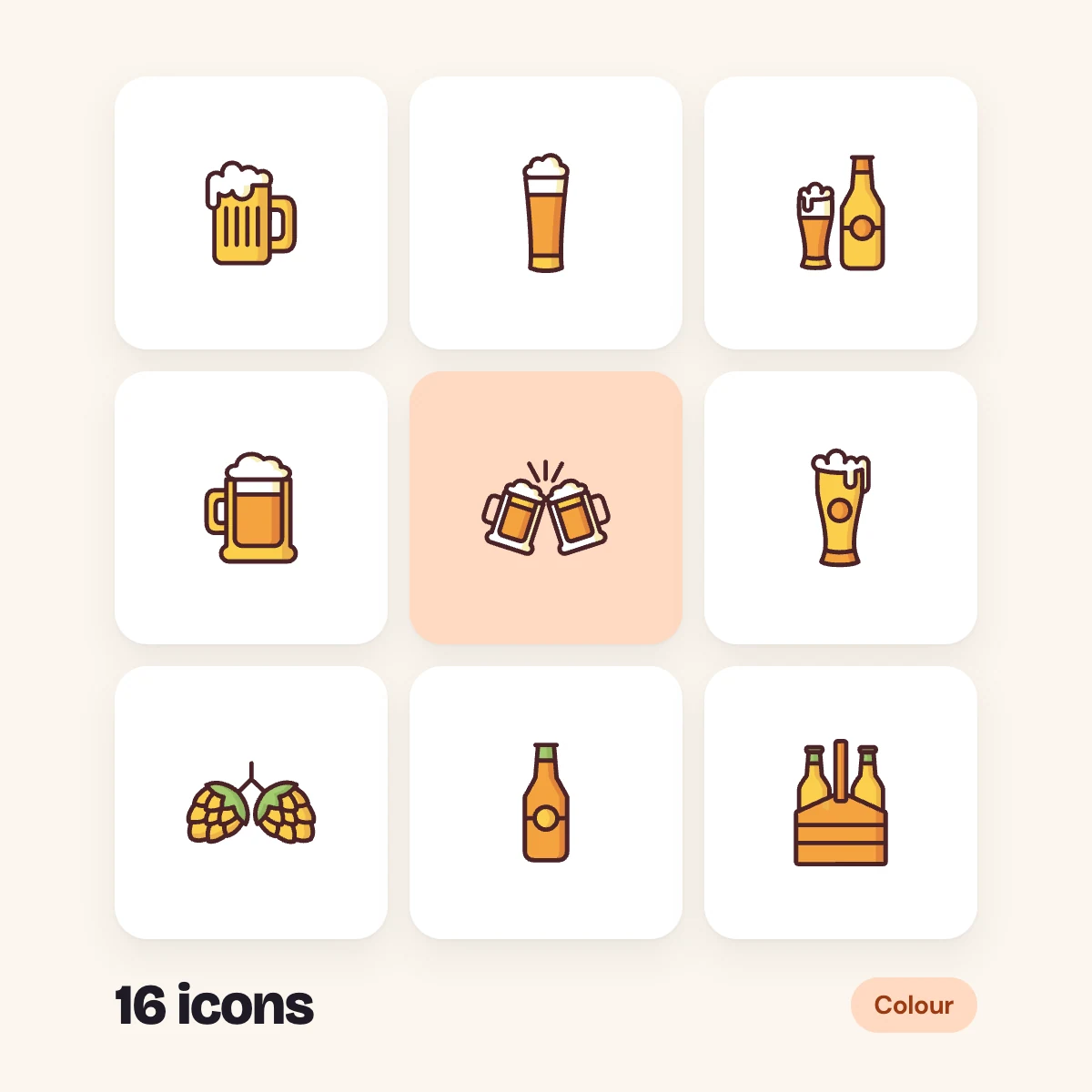 Beer Colour Glyphs