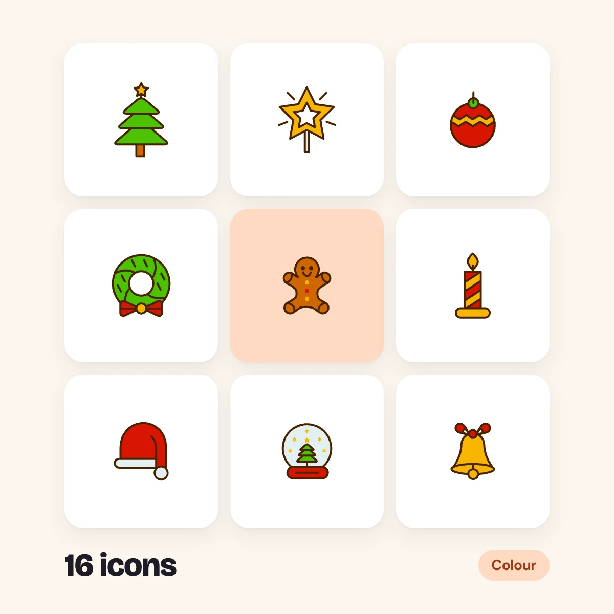 Christmas Colour Glyphs