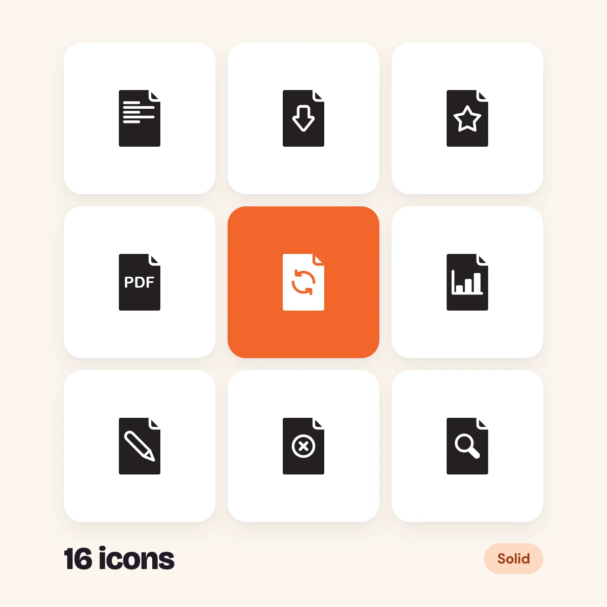 Documents Solid Glyphs