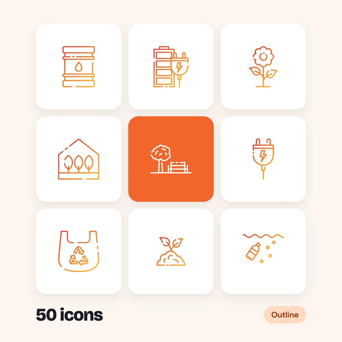 Ecology Outline Glyphs Vol. 1
