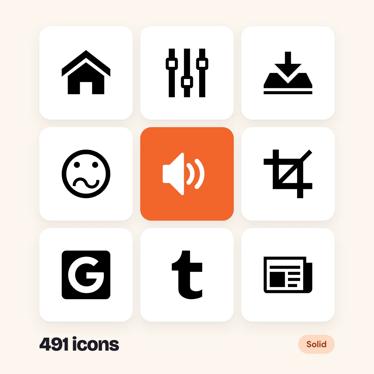 Essential UI Solid Glyphs