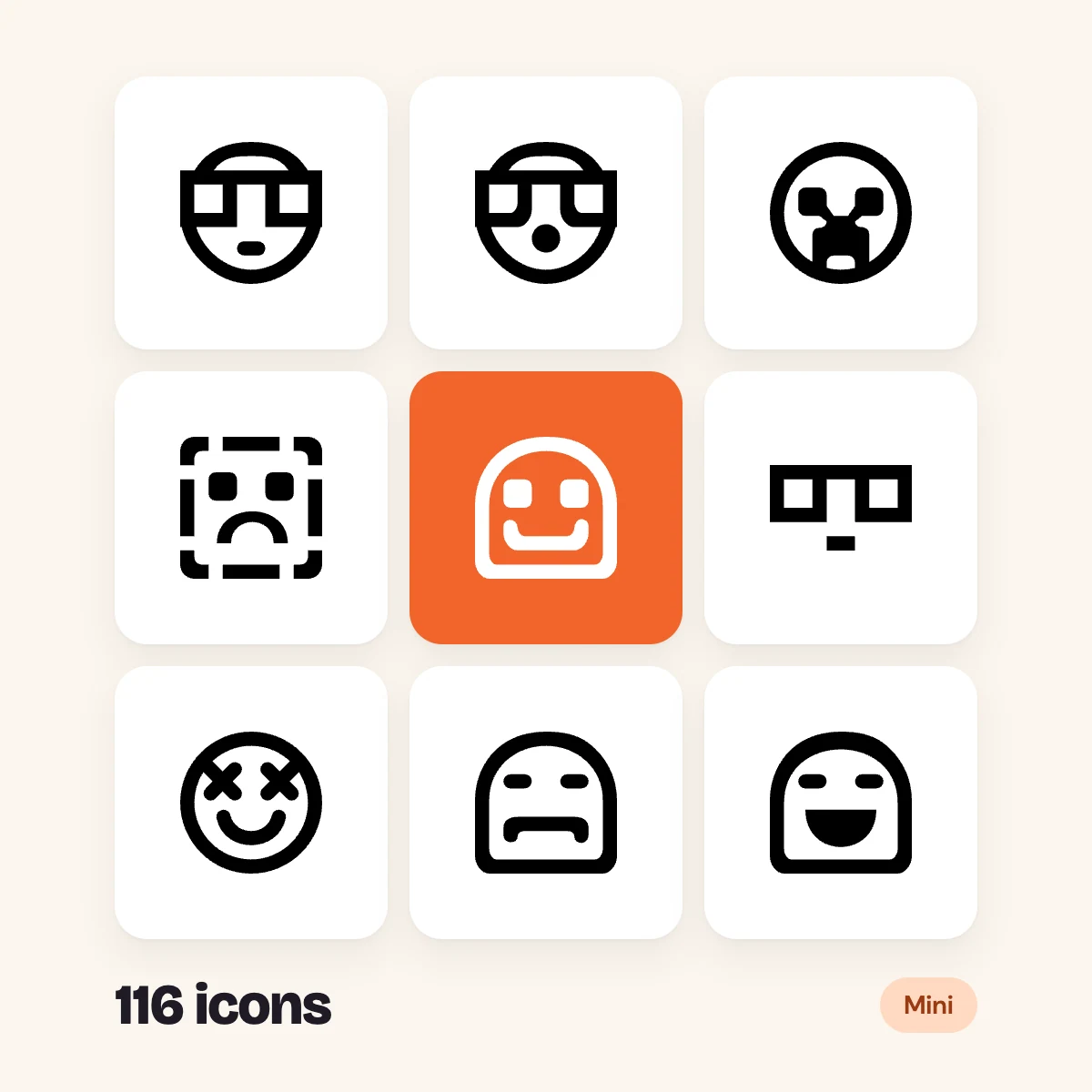 Faces and People Mini Glyphs Vol. 1