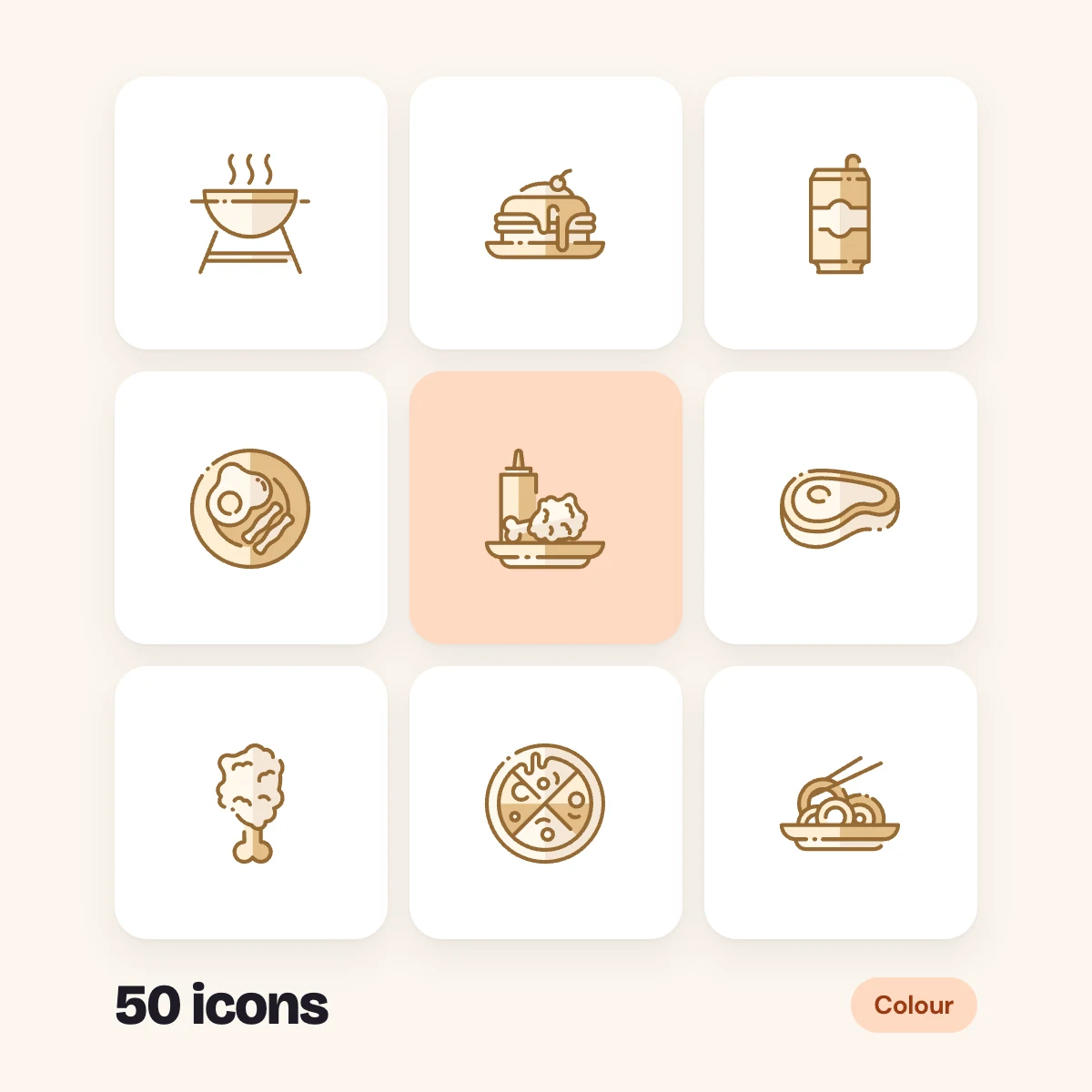 Fast Food Colour Glyphs