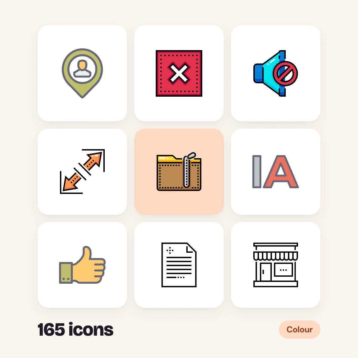 Interface Colour Glyphs