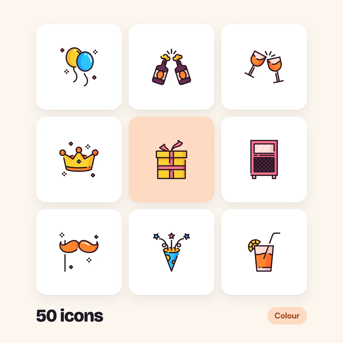 Party Colour Glyphs