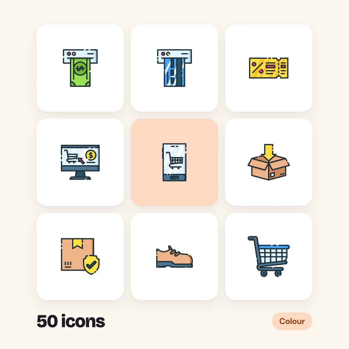 Retail Colour Glyphs
