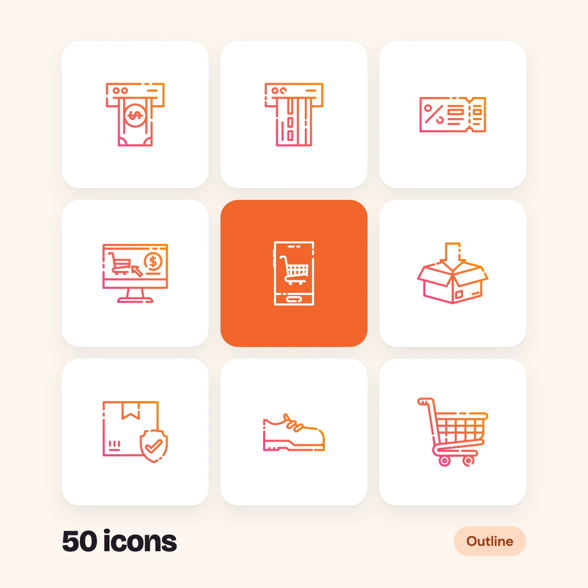 Retail Outline Glyphs