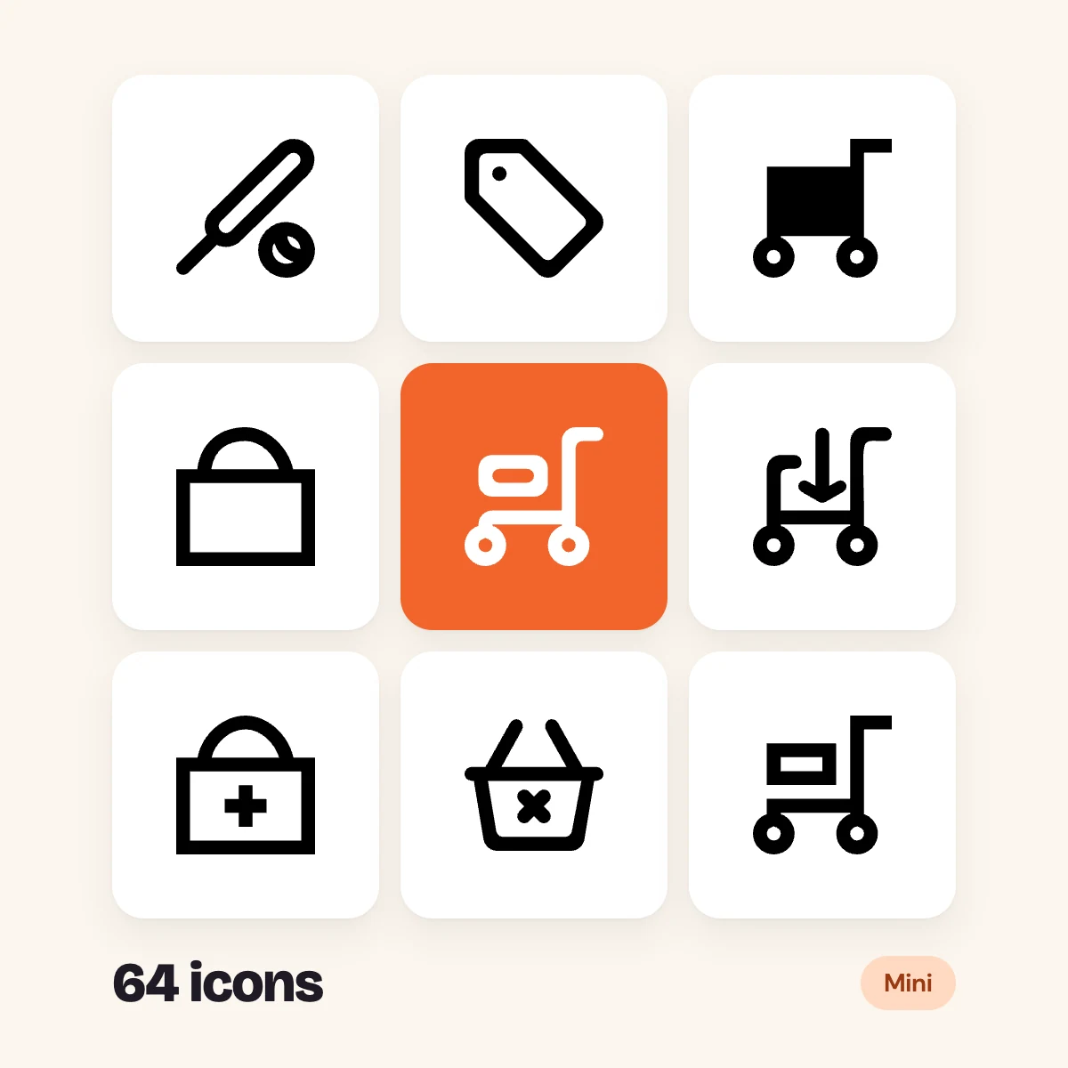 Shopping Mini Glyphs