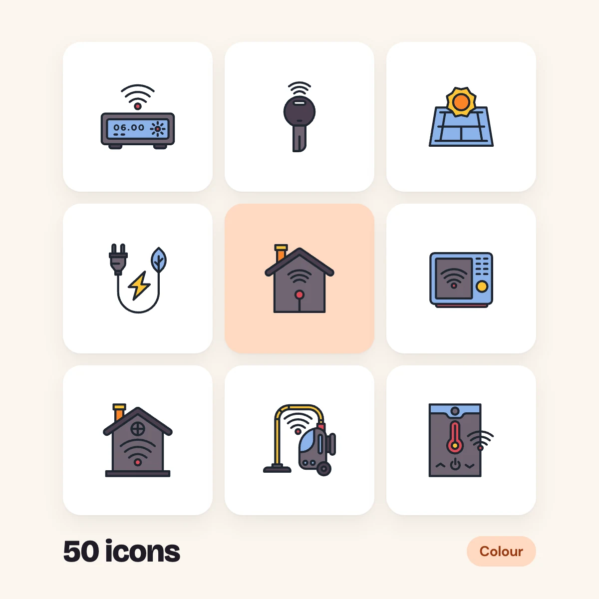 Smart Home Colour Glyphs