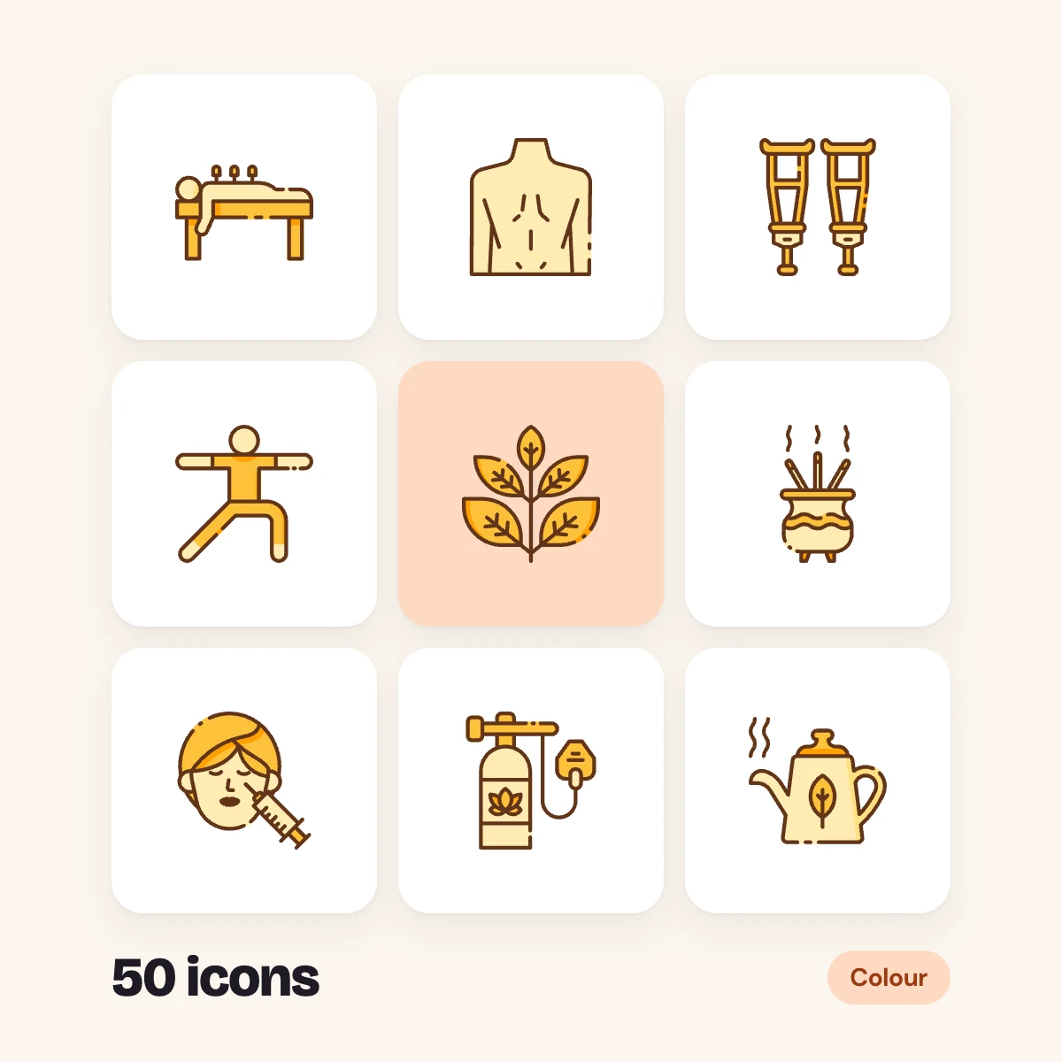 Spa and Therapy Colour Glyphs