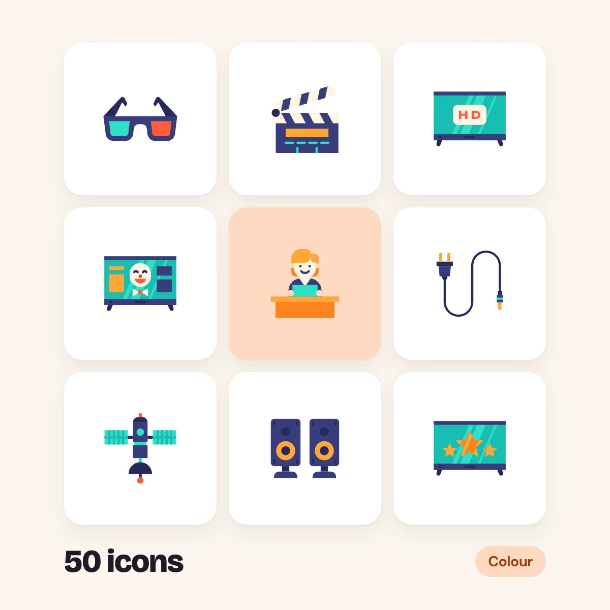 Television Colour Glyphs