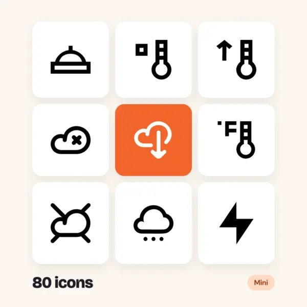Weather Mini Glyphs