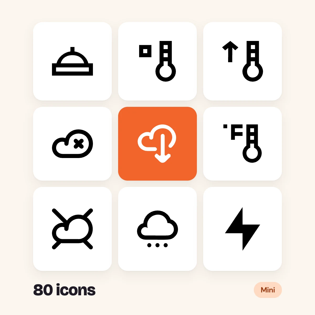 Weather Mini Glyphs